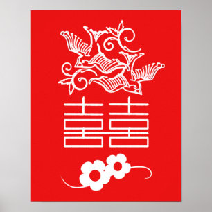 Love Birds - Double Happiness - Feng Shui Wall Art