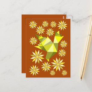 love birds gift postcard