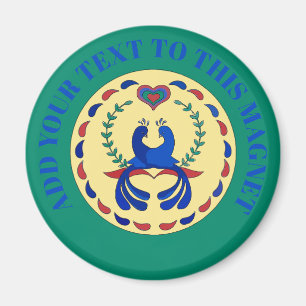 Love Birds Hex Sign Dutch Magnet