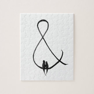 Love Birds in an ampersand Jigsaw Puzzle