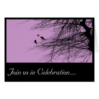 Love Birds, invitation card.