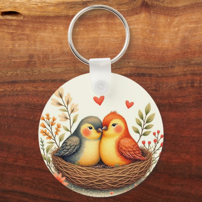 Love Birds Key Ring (Back)