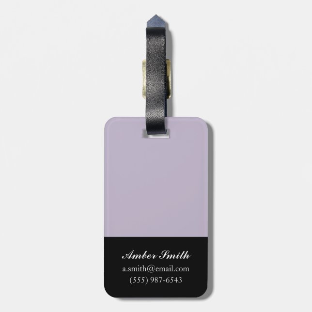 Love Birds Luggage Tag (Back Vertical)