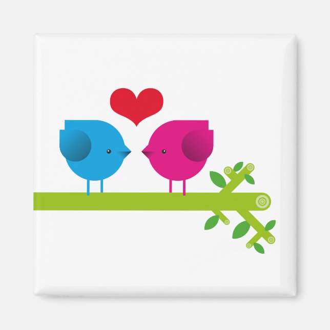 Love birds magnet (Front)
