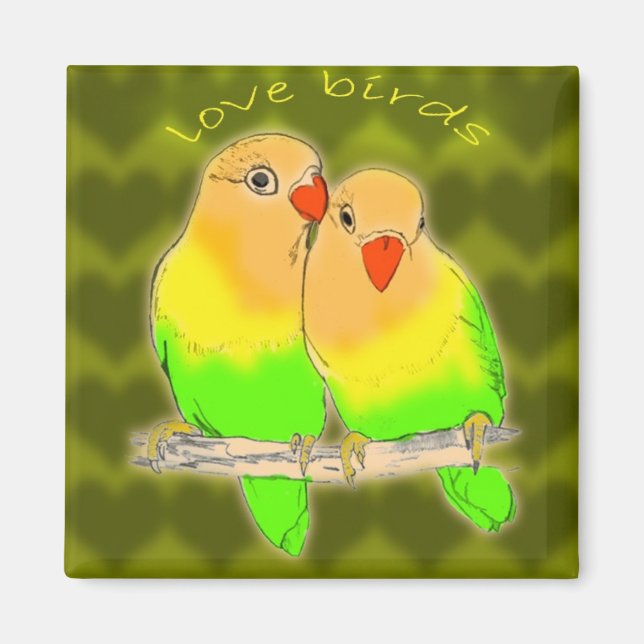 love birds magnet (Front)