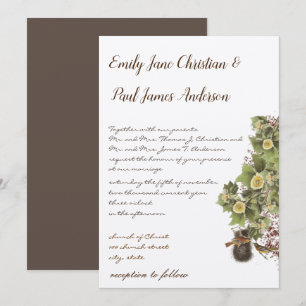 Love Birds Nesting Aqua Blue Font Wedding Invitation
