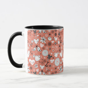 Love Birds Pattern Mug