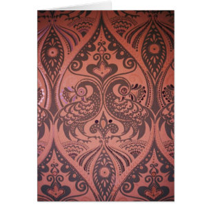 Love Birds Pattern On Leather