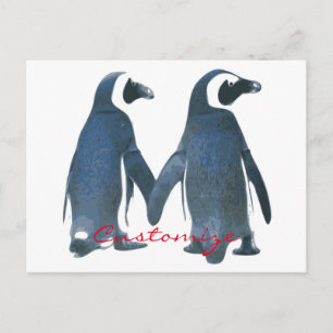 Love Birds Penguin Couple Thunder_Cove Postcard