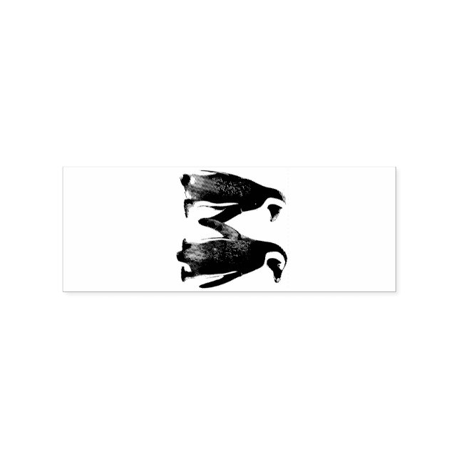 Love Birds Penguin Couple Thunder_Cove Rubber Stamp (Imprint)