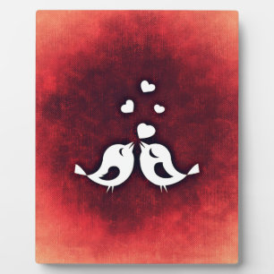 Love birds plaque