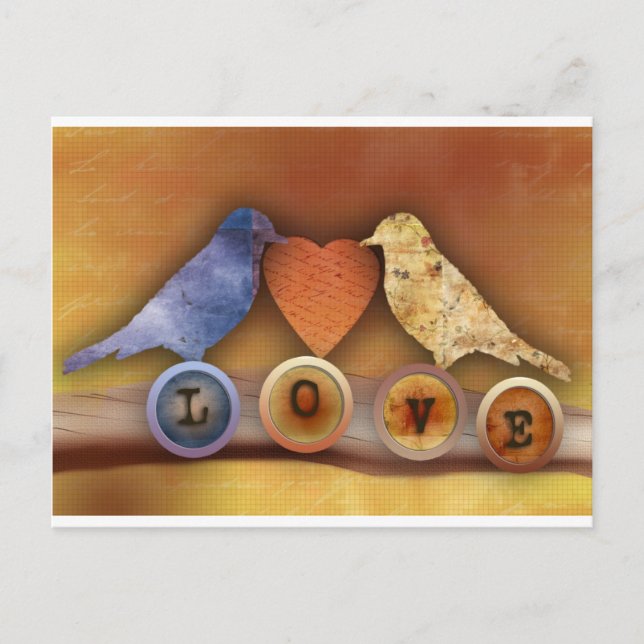 love birds postcard (Front)