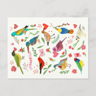 Love Birds Postcard