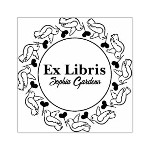 Love Birds Rubber Stamp