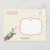 Love Birds Save The Date Card (Back)
