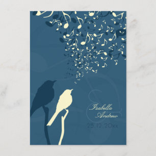 Love Birds Song Wedding Invitation