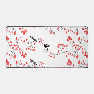 Love Birds Spring Branches Pretty Design Desk Mat