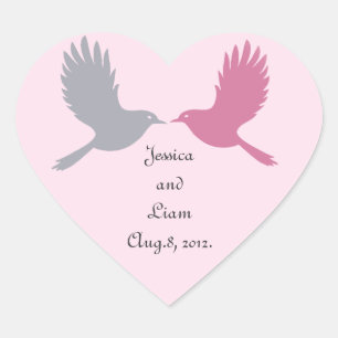 Love Birds Sticker (pink)