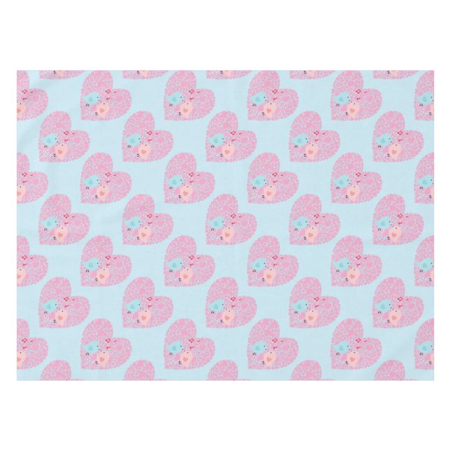 Love Birds Tablecloth (Front (Horizontal))