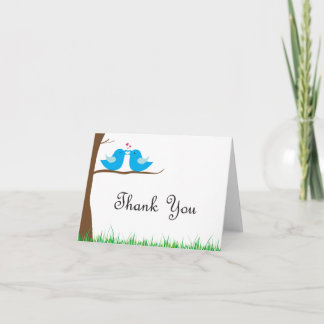 Love Birds Thank You Note Card