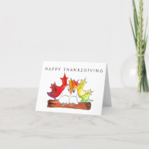 Love Birds Thanksgiving Card
