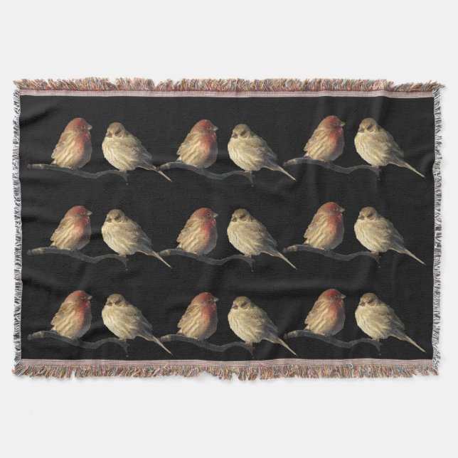 Love Birds Throw Blanket (Front)