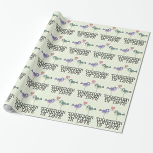 Love Birds-Together Forever Wrapping Paper