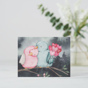 Love birds Valentines Day Holiday Postcard