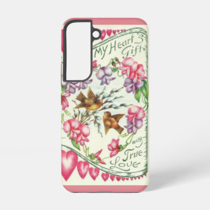 Love Birds Vintage Valentine's Day  Samsung Galaxy Case