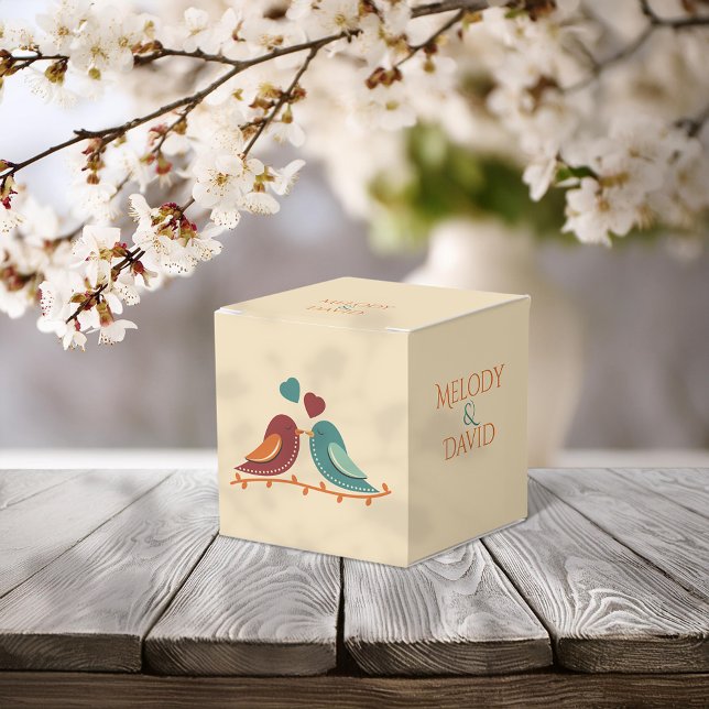 Love Birds Wedding Favour Box (Creator Uploaded)