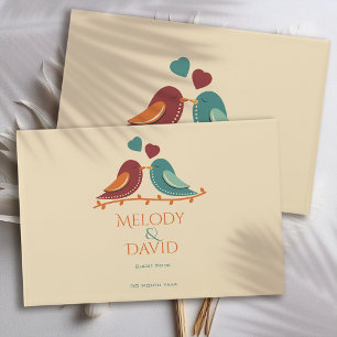 Love Birds Wedding Guest Book
