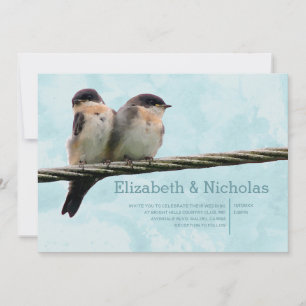 Love Birds Wedding Invitations