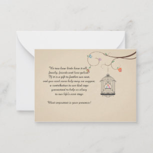 Love Birds Wishing Bird Cage Cards (business size)