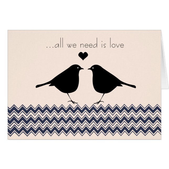 Love Birds Zigzag (Front Horizontal)