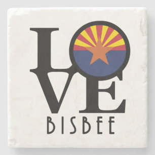 LOVE Bisbee Arizona Stone Coaster