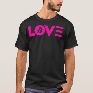 LOVE BITCOIN & ETHEREUM CRYPTO PINK Currency Inves T-Shirt