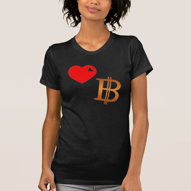Love Bitcoin T-Shirt (Front)