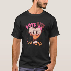 Love Bite Happy Valentine's Day Retro Heart Chocol T-Shirt