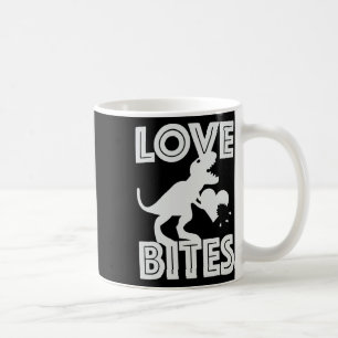 Love Bites Dinosaur Valentine  Coffee Mug