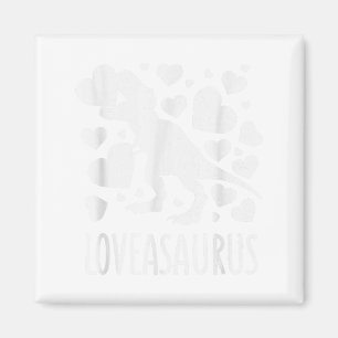 Love Bites Saurus T-rex Dinosaur Valentines Day Magnet