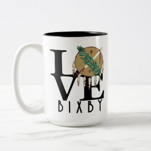 LOVE Bixby Oklahoma 15oz Two-Tone Coffee Mug