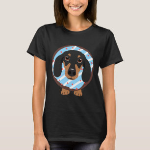 Love Black And Tan Dachshund Sausage Dog And Dough T-Shirt