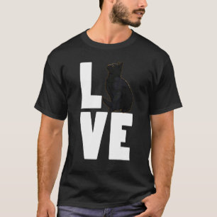 Love Black Cat Pet Men Dark Cat 2 T-Shirt