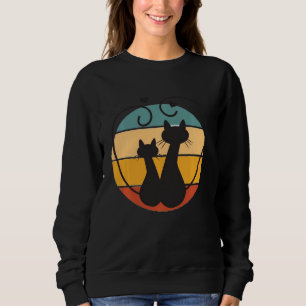 Love Black Cat Women  Cats Lovers Tee For Kids Gir