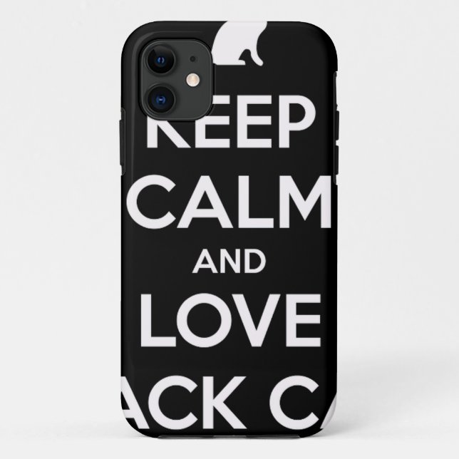 Love Black Cats Case-Mate iPhone Case (Back)