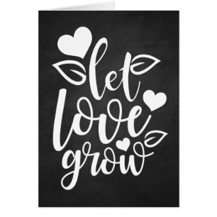 Love Black Chalkboard Thinking of You Wedding