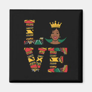 Love Black History Month Strong African American W Magnet