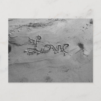 Love Black & White Postcard