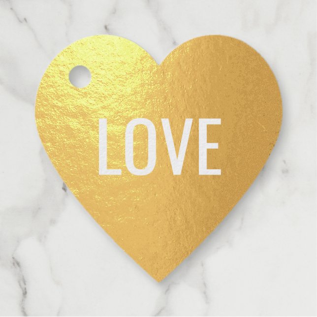 "LOVE" | Blank on back Favour Tags (Front)