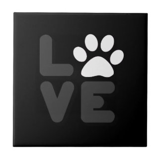 LOVE - Blk/Gry Ceramic Tile